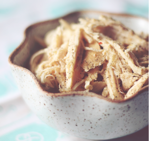 slow cooker shredded chickne