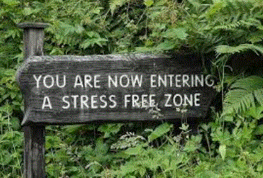 you are now entering a stress free zone