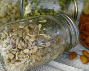 sprouted pumpkin seed