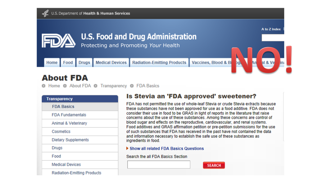 How Can Truvia Contain Stevia? Stevia Isn't FDA Approved Clean & Lean