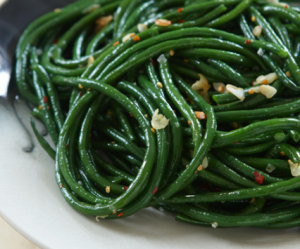 gingered green beans