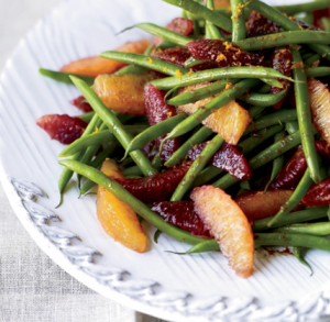 green bean and blood orange salad