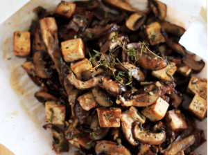 mushroom and tofu