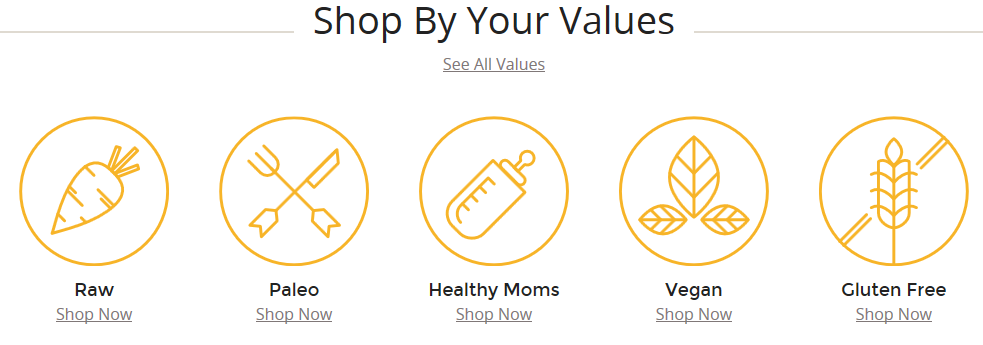 shop by your values