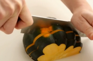 acorn squash - how to cut II